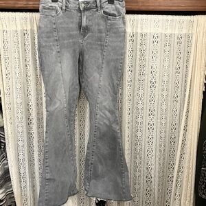 Gray Womens Flared Jeans - Comfortable Everyday Style